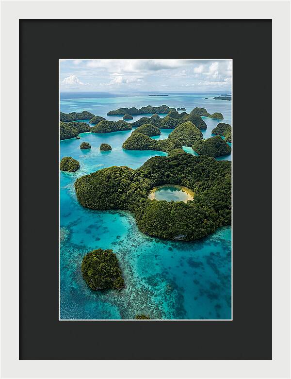 Palau Rock Islands Aerial View