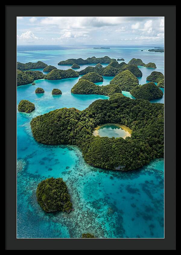 Palau Rock Islands Aerial View