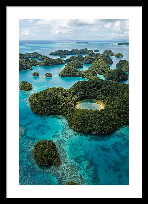 Palau Rock Islands Aerial View
