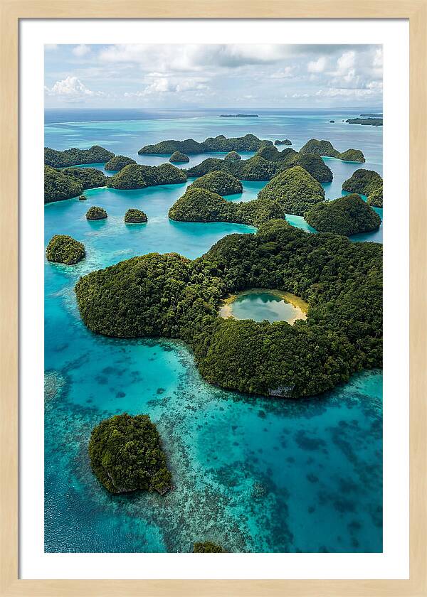 Palau Rock Islands Aerial View