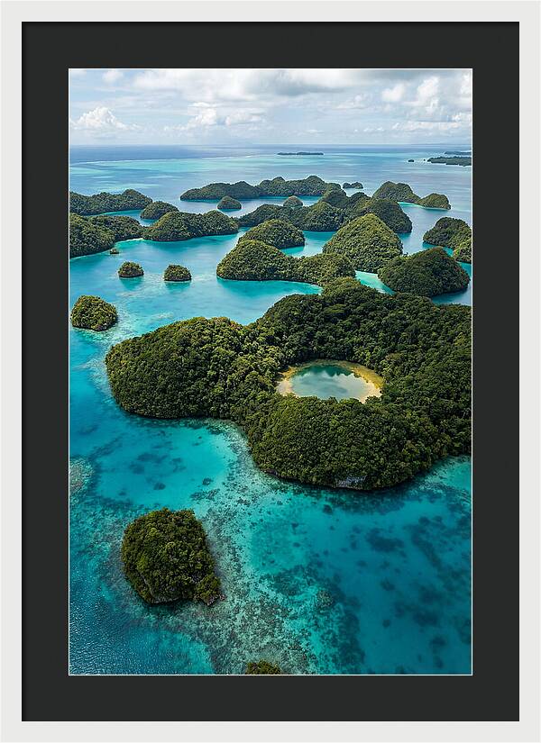 Palau Rock Islands Aerial View