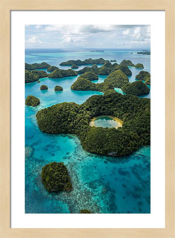 Palau Rock Islands Aerial View