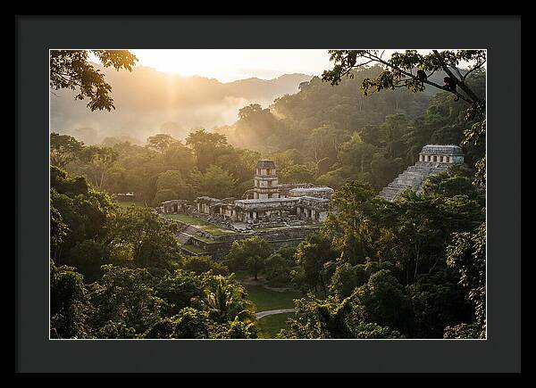 Palenque Ruins At Sunrise