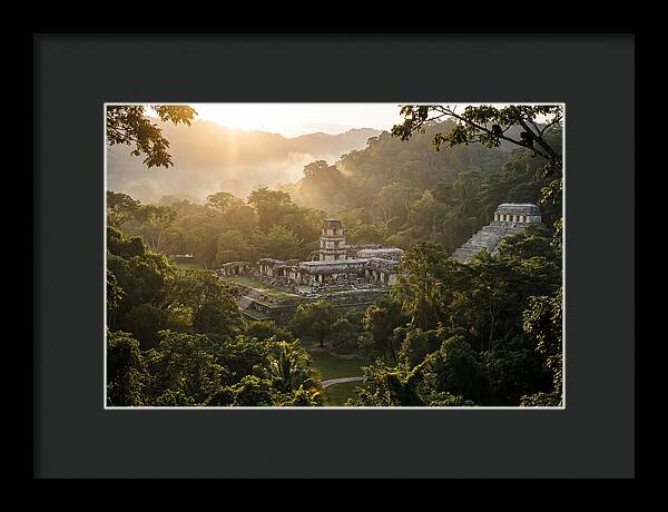 Palenque Ruins At Sunrise