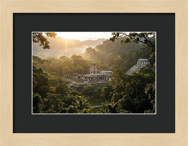 Palenque Ruins At Sunrise