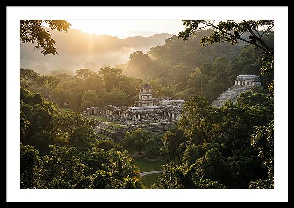 Palenque Ruins At Sunrise
