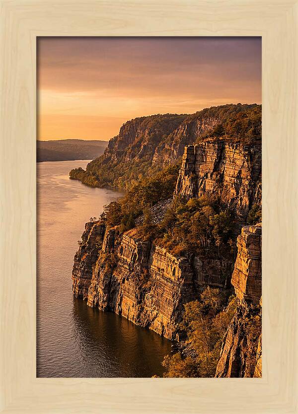 Palisades At Sunset