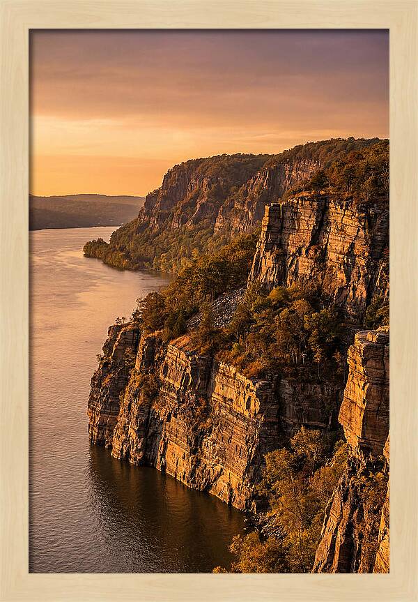Palisades At Sunset