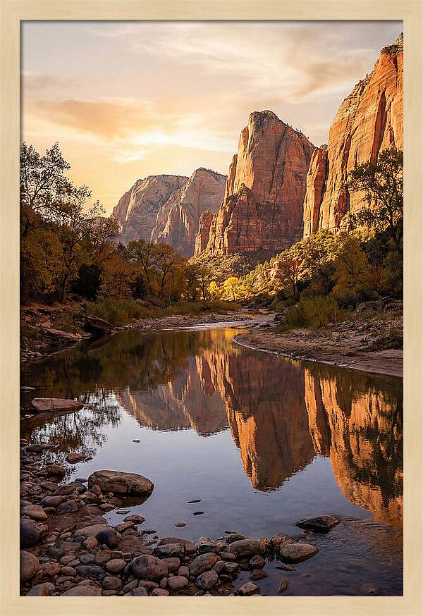 Palisades Reflected In Tranquil Waters