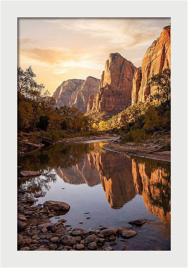 Palisades Reflected In Tranquil Waters