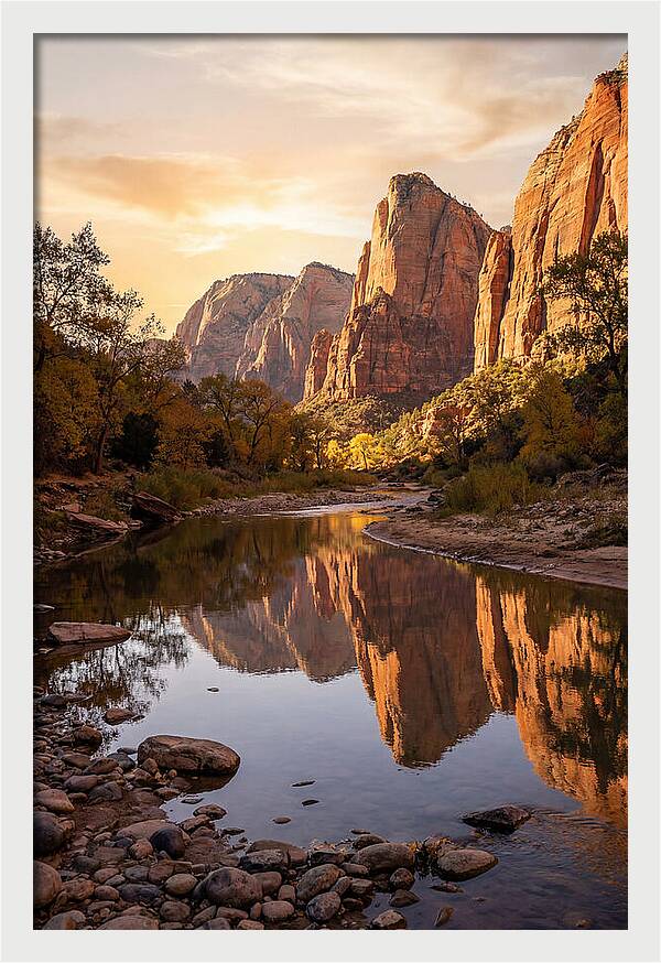 Palisades Reflected In Tranquil Waters