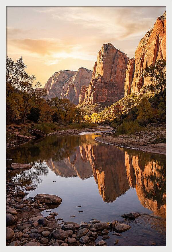 Palisades Reflected In Tranquil Waters