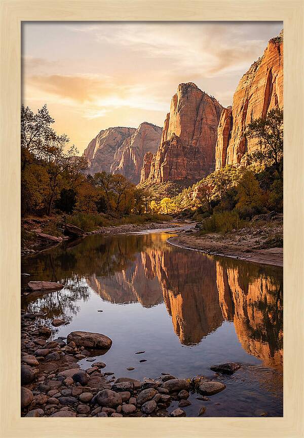 Palisades Reflected In Tranquil Waters