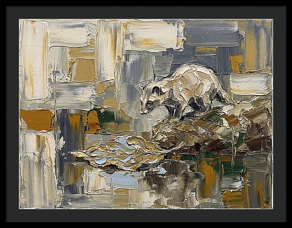 Palm Civet Among Abstract Textures