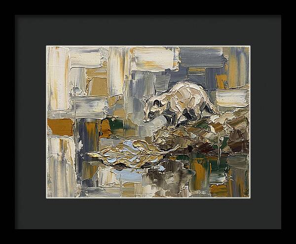 Palm Civet Among Abstract Textures