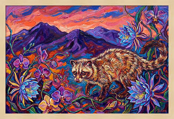 Palm Civet Among Blossoms