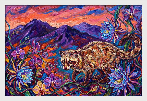 Palm Civet Among Blossoms