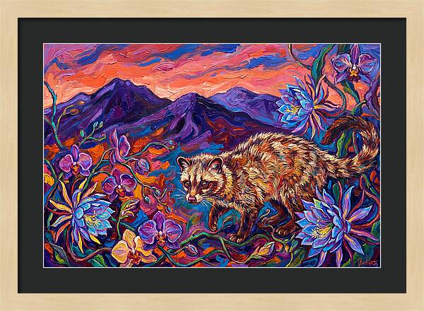 Palm Civet Among Blossoms