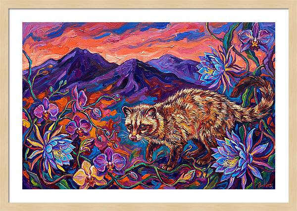 Palm Civet Among Blossoms