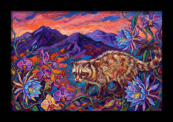Palm Civet Among Blossoms