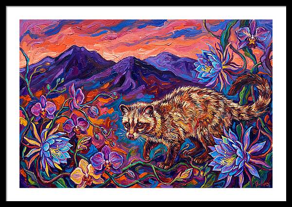 Palm Civet Among Blossoms