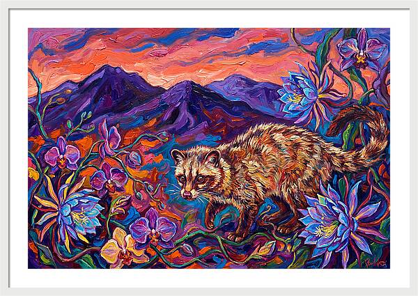 Palm Civet Among Blossoms