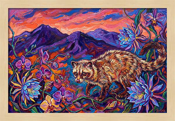 Palm Civet Among Blossoms
