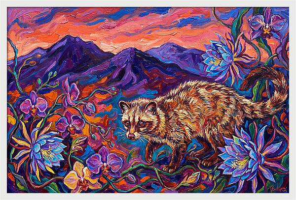 Palm Civet Among Blossoms