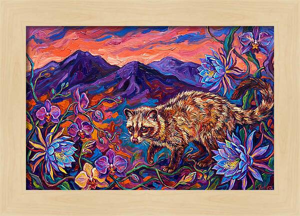 Palm Civet Among Blossoms
