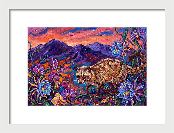 Palm Civet Among Blossoms
