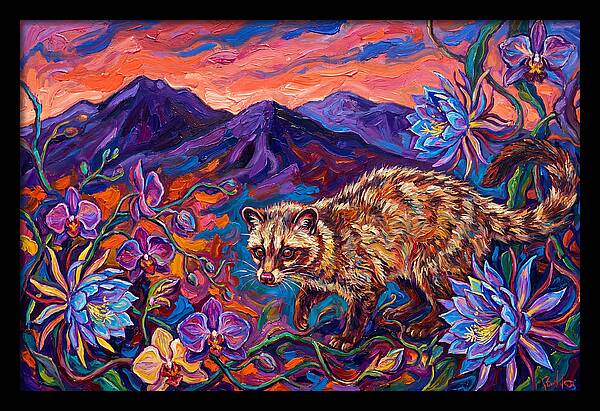 Palm Civet Among Blossoms