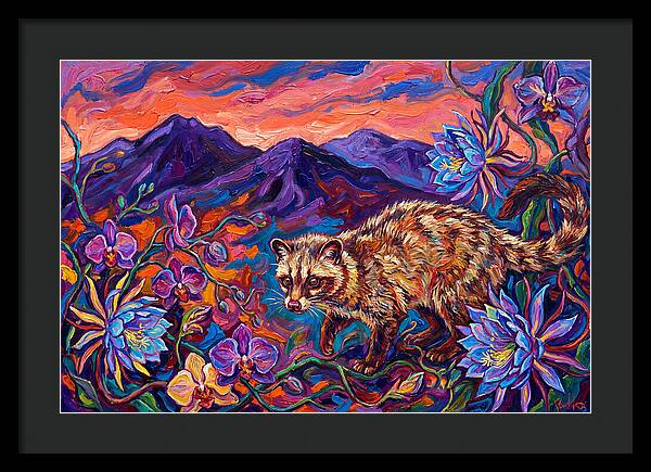 Palm Civet Among Blossoms