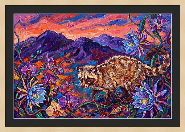 Palm Civet Among Blossoms