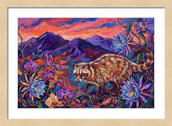 Palm Civet Among Blossoms
