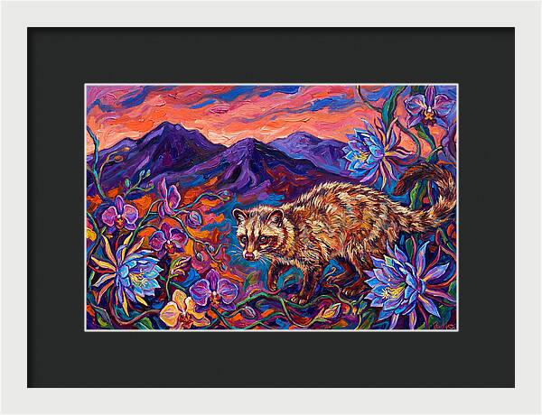 Palm Civet Among Blossoms