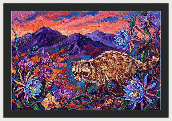 Palm Civet Among Blossoms