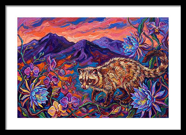 Palm Civet Among Blossoms