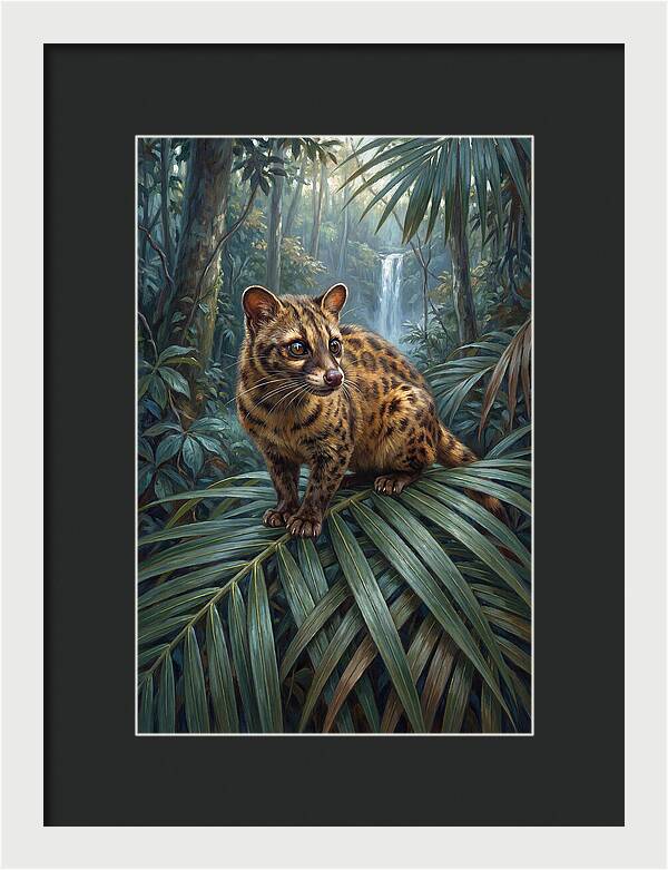 Palm Civet Among Lush Foliage
