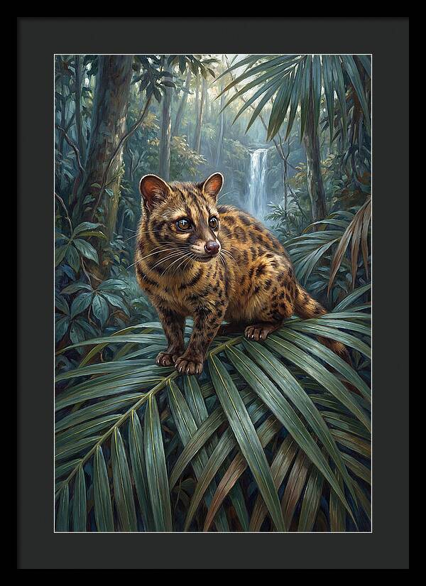Palm Civet Among Lush Foliage