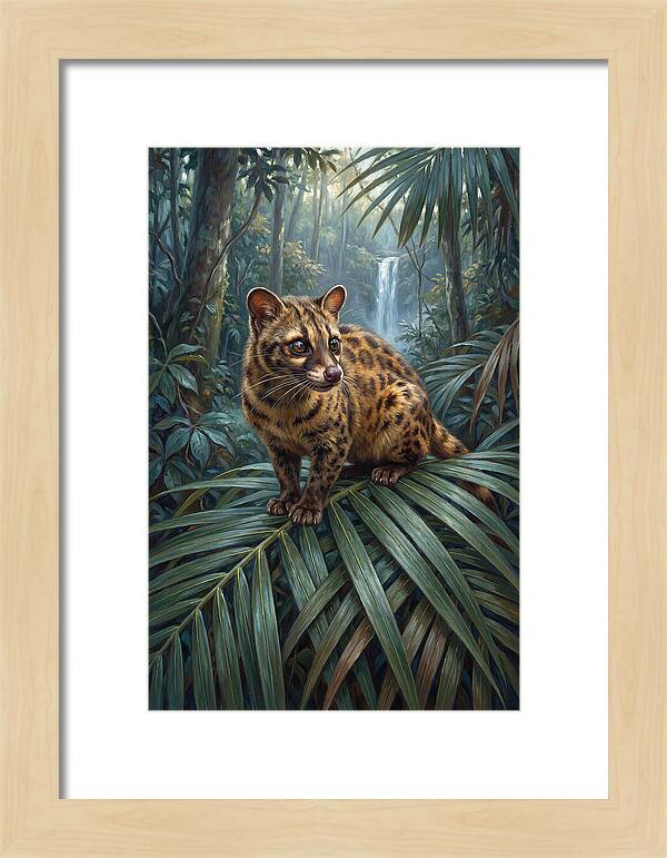 Palm Civet Among Lush Foliage
