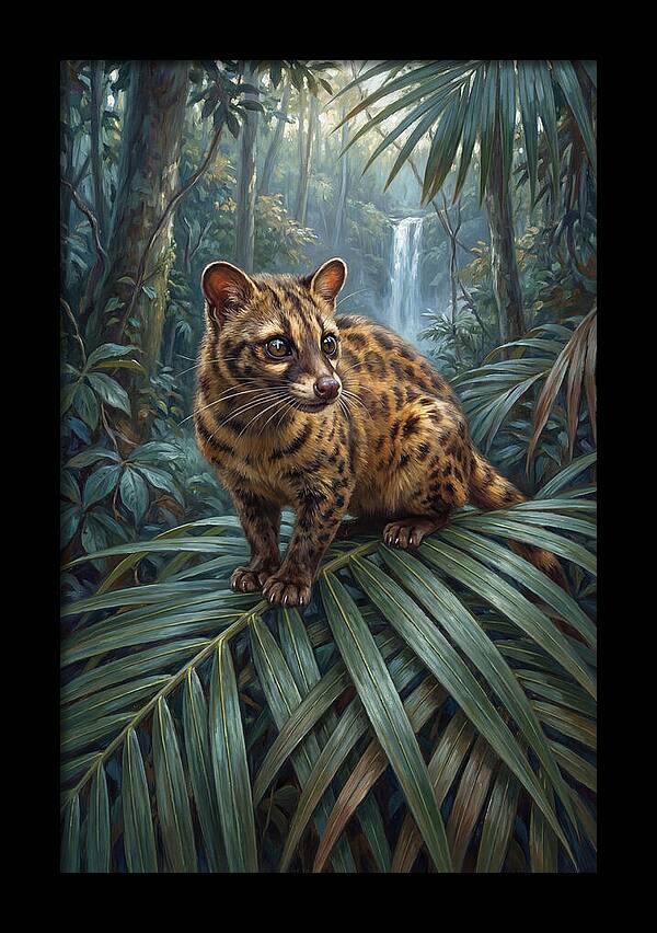 Palm Civet Among Lush Foliage