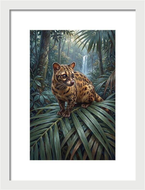 Palm Civet Among Lush Foliage