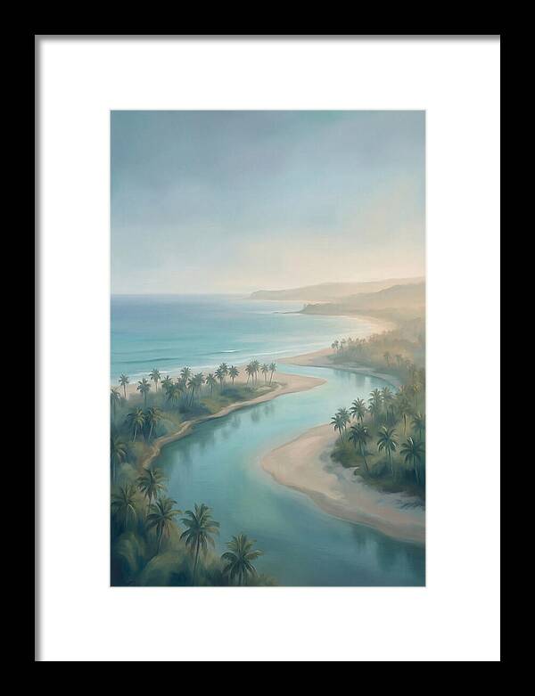Palm Fringed River Mouth