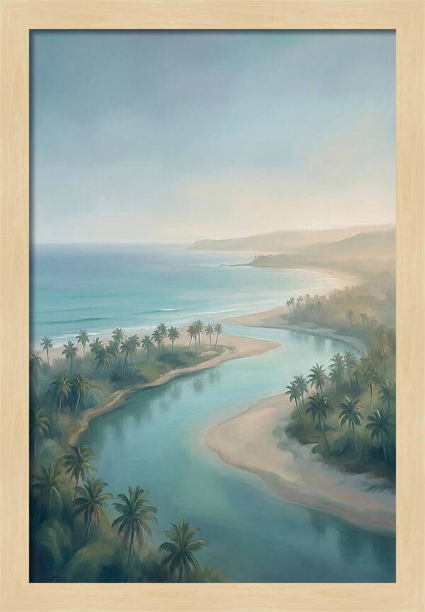 Palm Fringed River Mouth