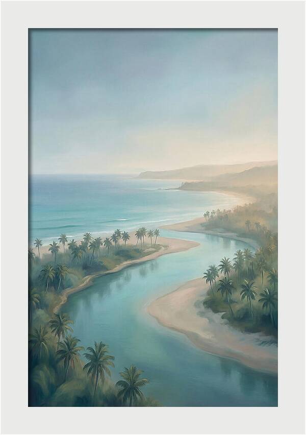 Palm Fringed River Mouth
