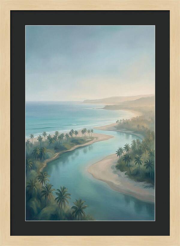 Palm Fringed River Mouth