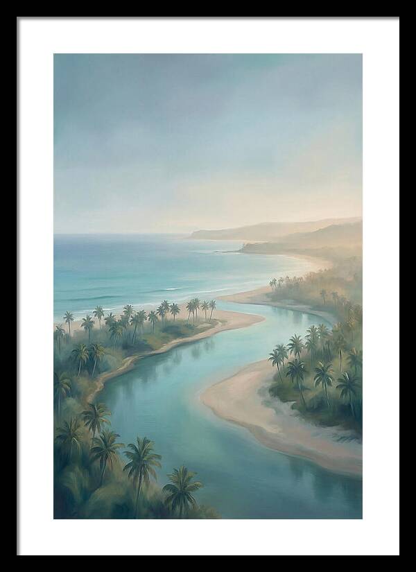 Palm Fringed River Mouth