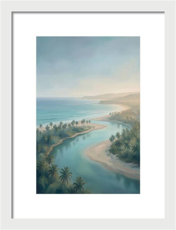 Palm Fringed River Mouth