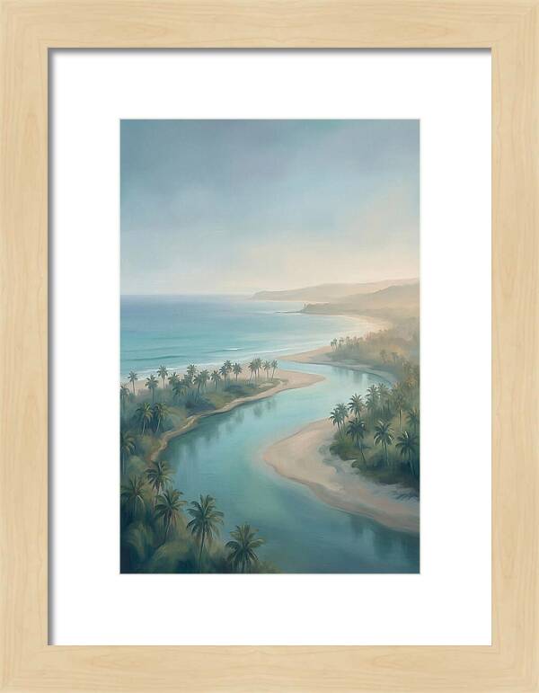 Palm Fringed River Mouth