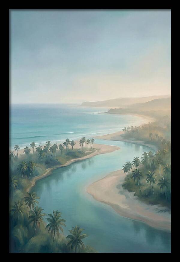 Palm Fringed River Mouth